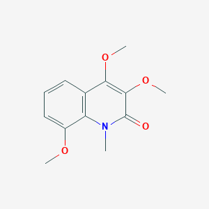 molecular formula C13H15NO4 B8561666 3,4,8-Trimethoxy-1-methylquinolin-2(1H)-one CAS No. 90475-68-6