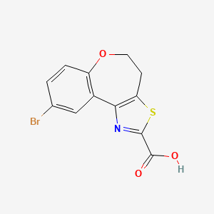 9-Bromo-4,5-dihydrobenzo[2,3]oxepino[4,5-D]thiazole-2-carboxylic acid