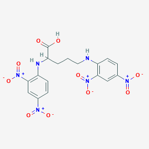 molecular formula C17H16N6O10 B085617 2,5-Bis(2,4-dinitroanilino)pentanoic acid CAS No. 10236-61-0