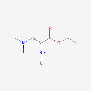molecular formula C8H12N2O2 B8561745 Ethyl 3-(dimethylamino)-2-isocyanoacrylate 