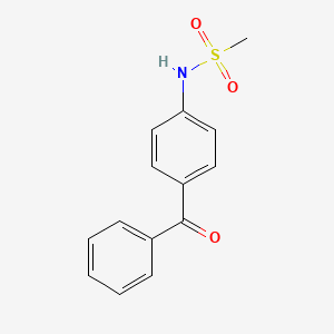 molecular formula C14H13NO3S B8561748 N-(4-benzoylphenyl)methanesulfonamide 