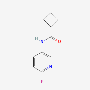 molecular formula C10H11FN2O B8561776 N-(6-fluoropyridin-3-yl)cyclobutanecarboxamide 