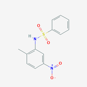 molecular formula C13H12N2O4S B085620 N-(2-methyl-5-nitrophenyl)benzenesulfonamide CAS No. 121-77-7