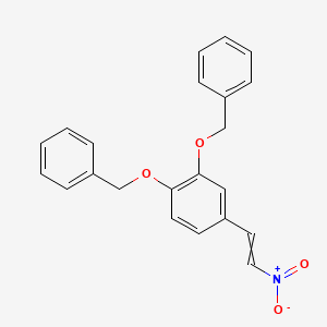molecular formula C22H19NO4 B8562011 3,4-Dibenzyloxy-beta-nitrostyrene 