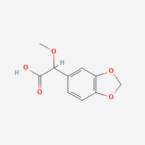 (RS)-Benzo[1,3]dioxol-5-yl-methoxy-acetic acid