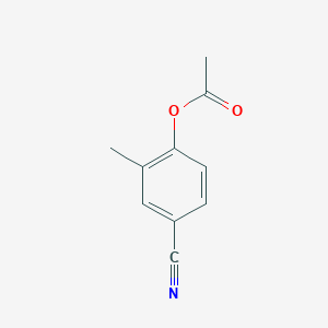molecular formula C10H9NO2 B8562051 4-Cyano-2-methylphenyl acetate CAS No. 103264-03-5
