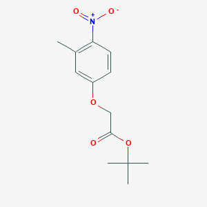molecular formula C13H17NO5 B8562104 t-Butyl 3-methyl-4-nitrophenoxyacetate 