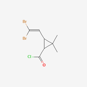 molecular formula C8H9Br2ClO B8562134 3-(2,2-Dibromoethenyl)-2,2-dimethylcyclopropane-1-carbonyl chloride CAS No. 59952-40-8