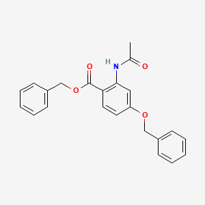 2-Acetylamino-4-benzyloxy-benzoic acid benzyl ester