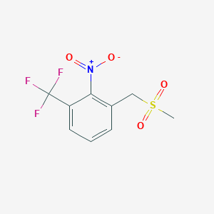 Benzene, 1-[(methylsulfonyl)methyl]-2-nitro-3-(trifluoromethyl)-