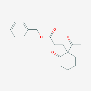 Benzyl 3-(1-acetyl-2-oxocyclohexyl)propanoate