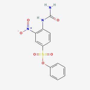 Phenyl 4-(carbamoylamino)-3-nitrobenzene-1-sulfonate