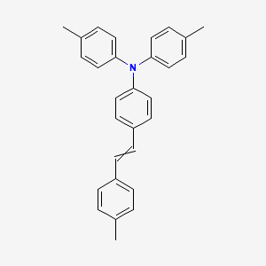 4-Methyl-N-(4-methylphenyl)-N-{4-[2-(4-methylphenyl)ethenyl]phenyl}aniline