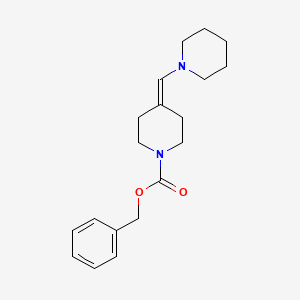 molecular formula C19H26N2O2 B8562241 benzyl 4-(piperidin-1-ylmethylidene)piperidine-1-carboxylate 