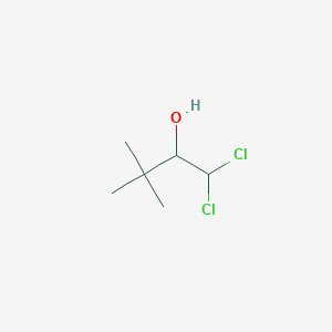molecular formula C6H12Cl2O B8562243 1,1-Dichloro-3,3-dimethyl-2-butanol 