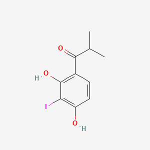 1-(2,4-Dihydroxy-3-iodophenyl)-2-methylpropan-1-one