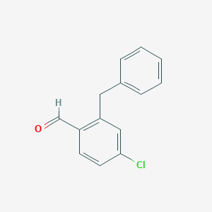 molecular formula C14H11ClO B8562277 2-Benzyl-4-chlorobenzaldehyde CAS No. 81992-91-8