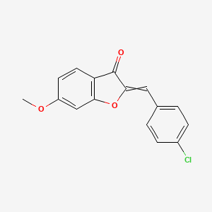 3(2H)-Benzofuranone, 2-[(4-chlorophenyl)methylene]-6-methoxy-