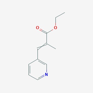molecular formula C11H13NO2 B8562366 ethyl 2-methyl-3-(pyridin-3-yl)prop-2-enoate 