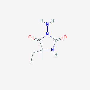 molecular formula C6H11N3O2 B085624 3-Amino-5-ethyl-5-methylimidazolidine-2,4-dione CAS No. 1005-88-5