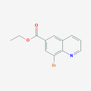 molecular formula C12H10BrNO2 B8562419 Ethyl 8-bromoquinoline-6-carboxylate 