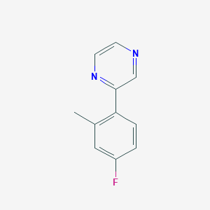 2-(4-Fluoro-2-methyl-phenyl)pyrazine