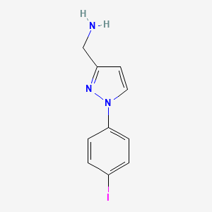 (1-(4-iodophenyl)-1H-pyrazol-3-yl)methanamine