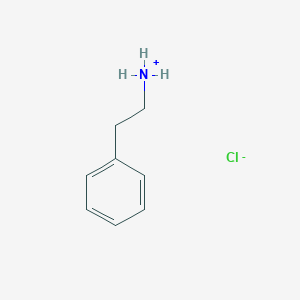 molecular formula C8H12ClN B085626 2-苯乙胺盐酸盐 CAS No. 156-28-5