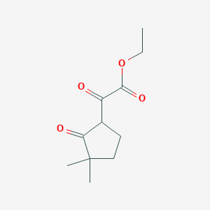 molecular formula C11H16O4 B8562713 Ethyl 2-(3,3-dimethyl-2-oxo-cyclopentyl)-2-oxo-acetate 
