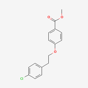 molecular formula C16H15ClO3 B8562755 Methyl 4-[2-(4-chlorophenyl)ethoxy]benzoate CAS No. 921622-92-6