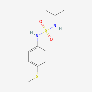 molecular formula C10H16N2O2S2 B8562829 N-(4-methylthiophenyl)-N'-(1-methylethyl)sulfamide CAS No. 271780-95-1