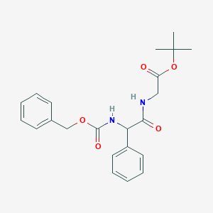 tert-Butyl (R)-2-[2-(Cbz-amino)-2-phenylacetamido]acetate