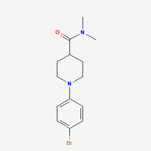 1-(4-bromophenyl)-N,N-dimethylpiperidine-4-carboxamide