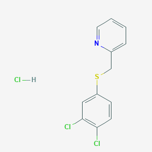 2-(((3,4-Dichlorophenyl)thio)methyl)pyridine, hydrochloride