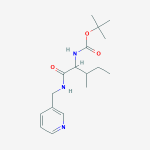 [2-Methyl-1-[[(3-pyridinylmethyl)amino]carbonyl]butyl]carbamic acid 1,1-dimethylethyl ester