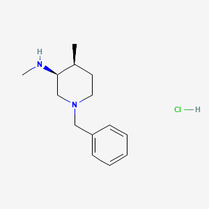 molecular formula C14H23ClN2 B8562988 rel-(3S,4S)-1-Benzyl-N,4-dimethylpiperidin-3-amine hydrochloride 