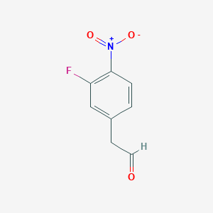 molecular formula C8H6FNO3 B8563004 (3-Fluoro-4-nitrophenyl)acetaldehyde 