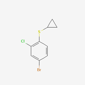 4-Bromo-2-chloro-1-(cyclopropylsulfanyl)benzene