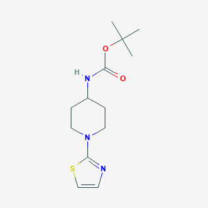 molecular formula C13H21N3O2S B8563070 Tert-butyl (1-(thiazol-2-yl)piperidin-4-yl)carbamate 