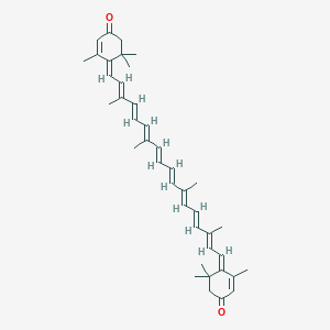 molecular formula C40H50O2 B085631 红藻黄质 CAS No. 116-30-3