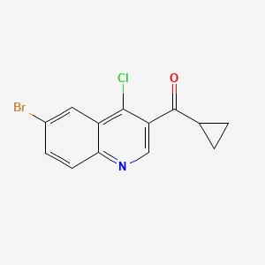 (6-Bromo-4-chloroquinolin-3-yl)(cyclopropyl)methanone