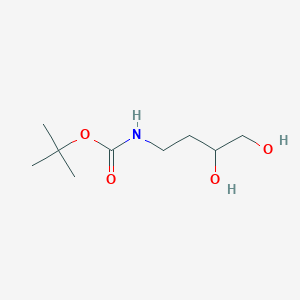 molecular formula C9H19NO4 B8563259 Tert-butyl N-(3,4-dihydroxybutyl)carbamate 