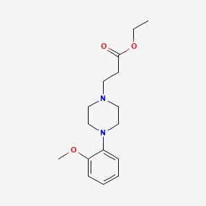 Ethyl 3-[4-(2-methoxyphenyl)piperazino]propanoate