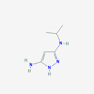 molecular formula C6H12N4 B8563282 N3-isopropyl-1H-pyrazole-3,5-diamine 