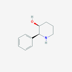 molecular formula C11H15NO B8563311 (2S,3S)-2-phenylpiperidin-3-ol 