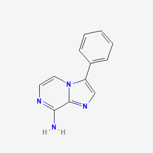 molecular formula C12H10N4 B8563361 3-Phenyl-imidazo[1,2-a]pyrazin-8-ylamine CAS No. 787590-47-0