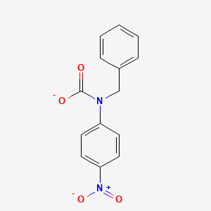 molecular formula C14H11N2O4- B8563410 Benzyl(4-nitrophenyl)carbamate 