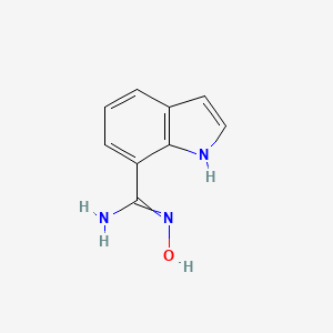molecular formula C9H9N3O B8563443 N-hydroxy-1H-indole-7-carboximidamide 