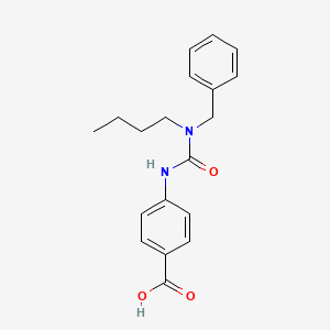 molecular formula C19H22N2O3 B8563451 4-{[Benzyl(butyl)carbamoyl]amino}benzoic acid CAS No. 88452-23-7