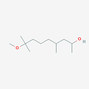 molecular formula C12H26O2 B8563482 8-Methoxy-4,8-dimethylnonan-2-OL CAS No. 51079-61-9